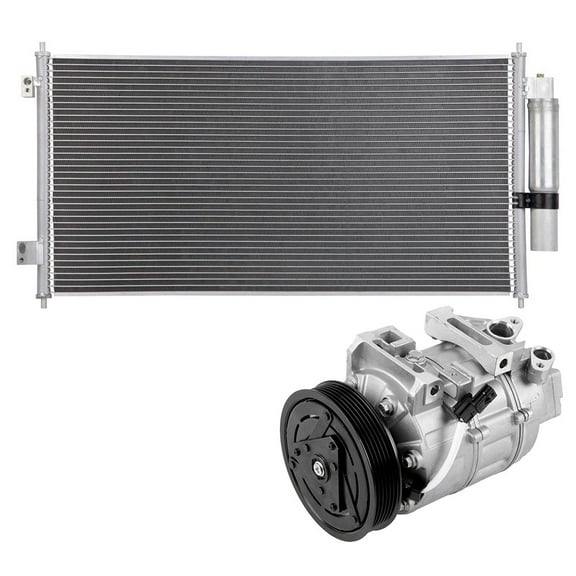 AC Compressor w/ A/C Condenser & Drier For Nissan Sentra SE-R SER 2.5L 2007 2008 2009 2010 2011 2012 - BuyAutoParts
