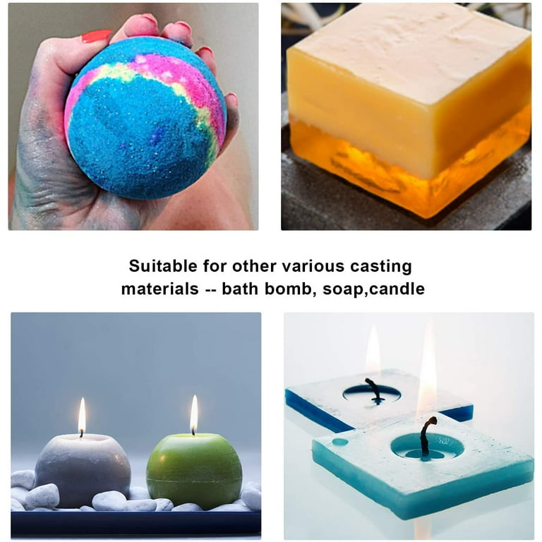 Silicone Resin Molds 5Pcs Resin Casting Molds Including Sphere, Cube,  Pyramid, Square, Round with 1 Measuring Cup & 5 Plastic Transfer Pipettes  for Resin Epoxy, Candle Wax, Soap, Bowl Mat etc : Arts, Crafts & Sewing 