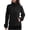 Black, variant on Sentmoon Womens Jackets Fall Lapel Waterproof Rain Jacket Women Warm Thickened Long Sleeve with Zipper Regular Fit Raincoat for Travel Golf Hiking