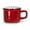 Red, variant on Abbott Collection Enamel Look Stoneware Espresso Cup, Yellow