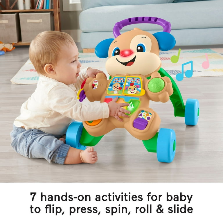 Fisher Price Laugh Learn Smart Stages Puppy Walker Baby Toddler Dog Walking Push Toy Walmart