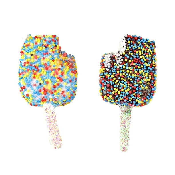 Styrofoam Ice Cream Pop With Sprinkles Ornaments, 5-3/4-Inch, 2-Piece ...