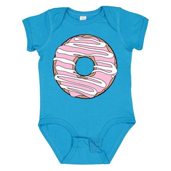 Inktastic Pink Donut, Donut Frosting, Donut Icing, Glaze Boys or Girls Baby Bodysuit