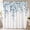 Blue 2, variant on Inadays Green Floral Polyester Shower Curtain, 72" x 72" Waterproof