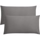 thumbnail image 1 of FLXXIE Paquete de 2 fundas de almohada estándar de microfibra, 1800 fundas de almohada súper suaves con cierre de sobre, fundas de almohada resistentes a las arrugas, la decoloración y las manchas par, 1 of 4