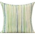 thumbnail image 2 of Outdoor Green Throw Pillow Covers for Patio Bench Garden Porch Sunbrella Furnitures Sage Lines Stripes Cushion Cases Decorative 16x16 Set of 2 for Sofa Couch, 2 of 2