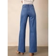 thumbnail image 2 of Jeans Astylish, casual, cintura alta, pierna recta, para mujer, 2 of 6