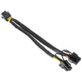 thumbnail image 1 of Graphic Power Cord 6 Pin to Dual 8 Pin PCIe Adapter GPU Power Supply Cable, 1 of 9