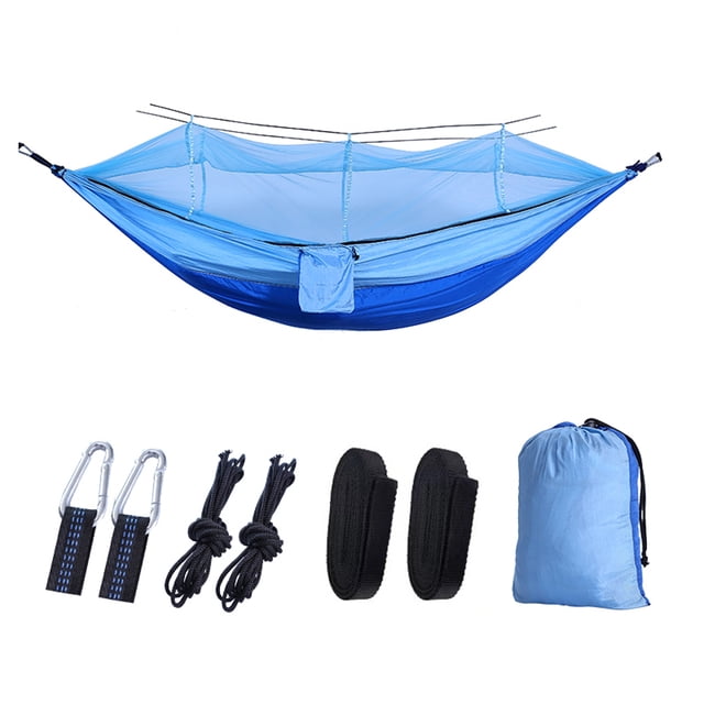 Automatic Quick-opening Hammock with Mosquito Net Camping Portable Hammock -rollover Nylon Hammock
