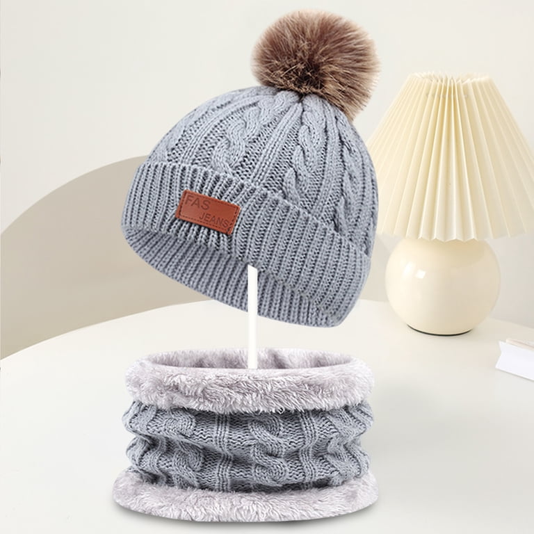 Kids Winter Outing Set - 3Pcs Hats Scarf Gloves for 1-5  display picture 1