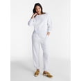 thumbnail image 2 of No Boundaries Boxy Fleece Sweatshirt, Midweight, Women's XXS-XXL, 2 of 5