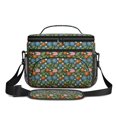 thumbnail image 2 of Lunch Box Pioneer Flower Floral Print Pattern Insulated Lunch Bag for Women Men,Medium Leakproof Lunchbox Cooler Bag Adjustable Strap,10 X 6.7 X 8 Inches, 2 of 6