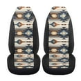 thumbnail image 3 of Uorisanigo Car Seat Covers Front Seats Only, Comfortable Plush 2-Pack Aztec Print Front Seat Covers, Universal Fit for Trucks Vans SUVs Sedans Automotive, 3 of 7