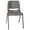 Gray Plastic/Black Frame, variant on Gray Stack Chair-Black Frame