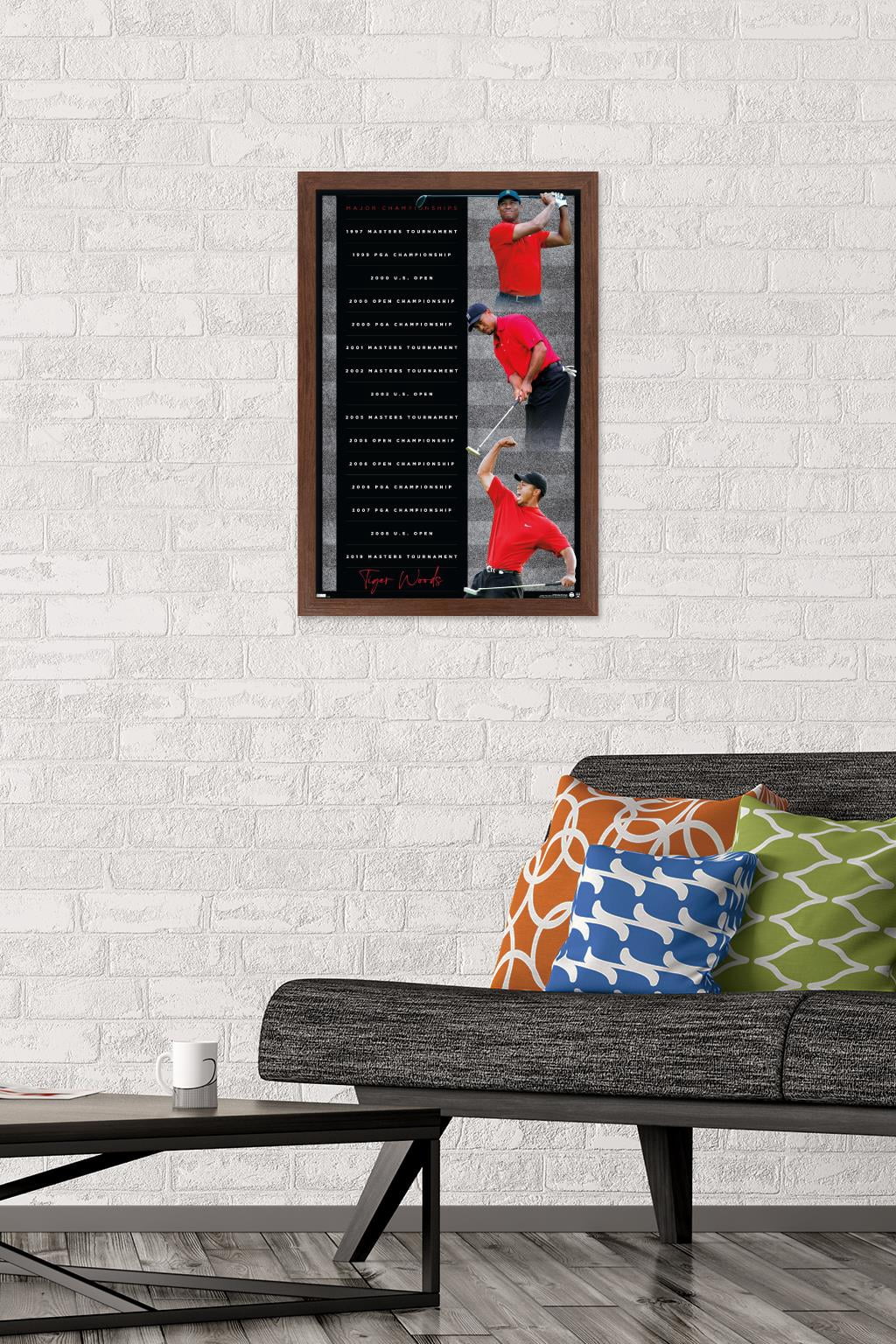 Tiger Woods - Majors 16" x 24" Framed Poster, by Trends International