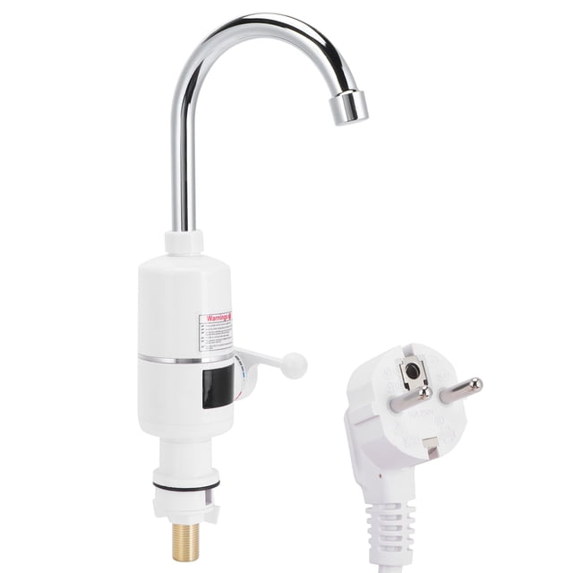 Grifo de cocina para el hogar, grifo de agua caliente eléctrico de doble uso con calefacción instantánea, 220V (Enchufe europeo)