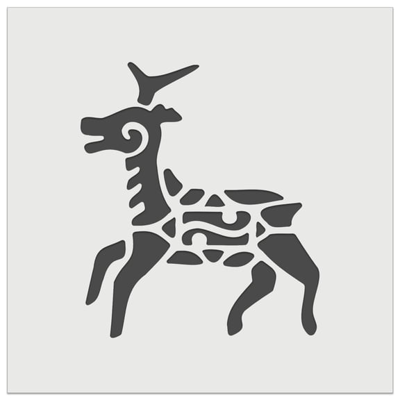 Southwestern Style Tribal Deer Antelope DIY Cookie Wall Craft Stencil - 5.5 Inch