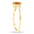 thumbnail image 2 of SZUL Women's Emerald Cut Citrine and Diamond Sparkle Ring in 10K Yellow Gold, 2 of 5