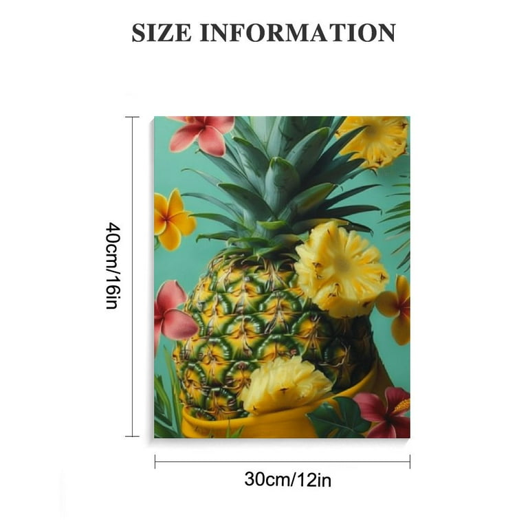 BCIIG Pineapple Flower Surrealism Fine Art Aesthetic Poster