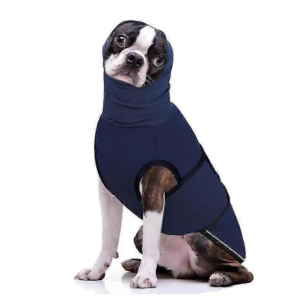 Chaleco antiestrés para perros, chaqueta Thunder para perros grandes, chaqueta relajante con capucha, chaqueta antiestrés para perros, sudaderas con capucha para perros para el ruido L