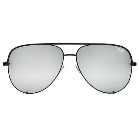 - Quay High Key Sunglasses Aviator Mirror Reflective Lens Metal Frames