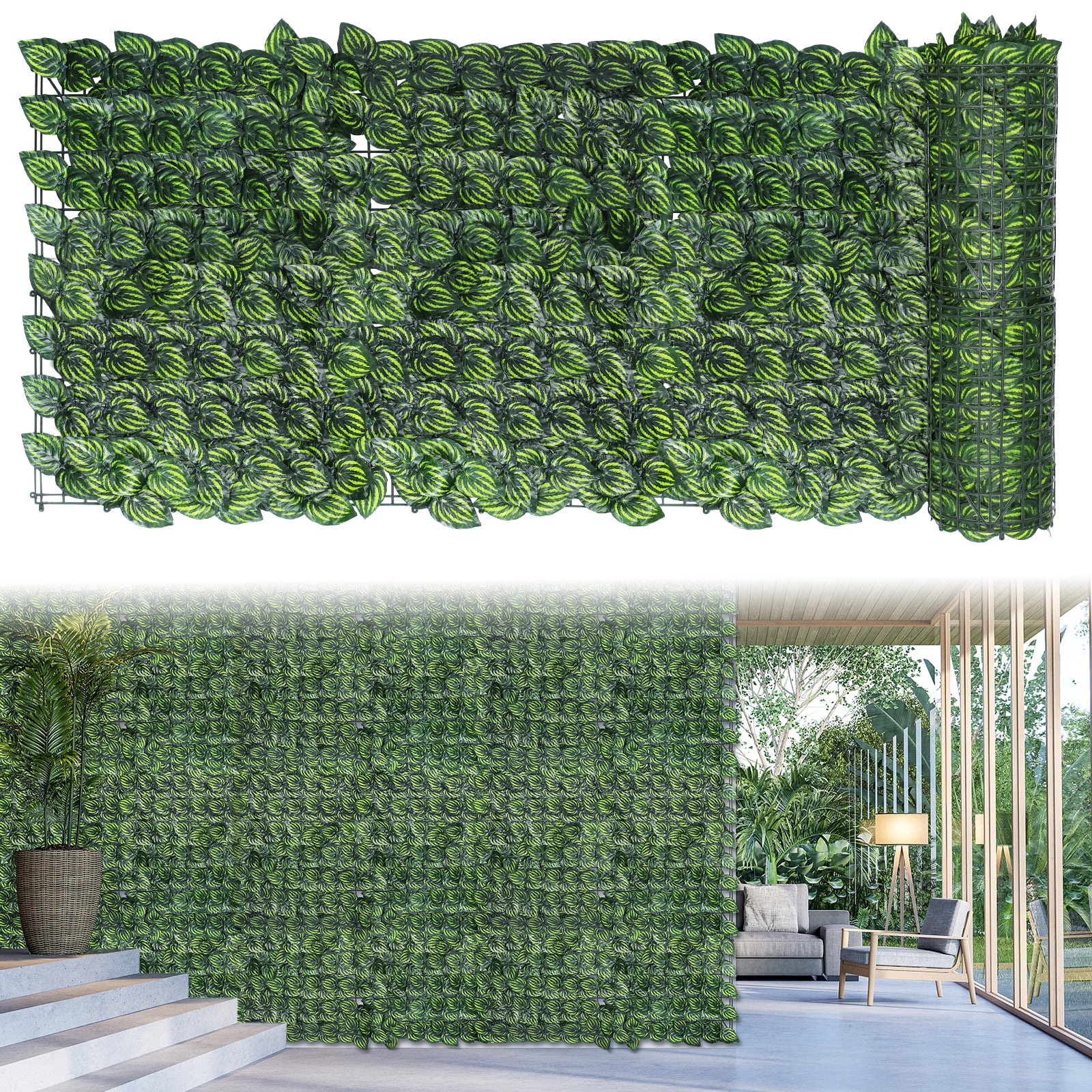 314" X 35.4" Artificial Ivy Privacy Fence Backdrop Decorative Screens Balcony Outdoor