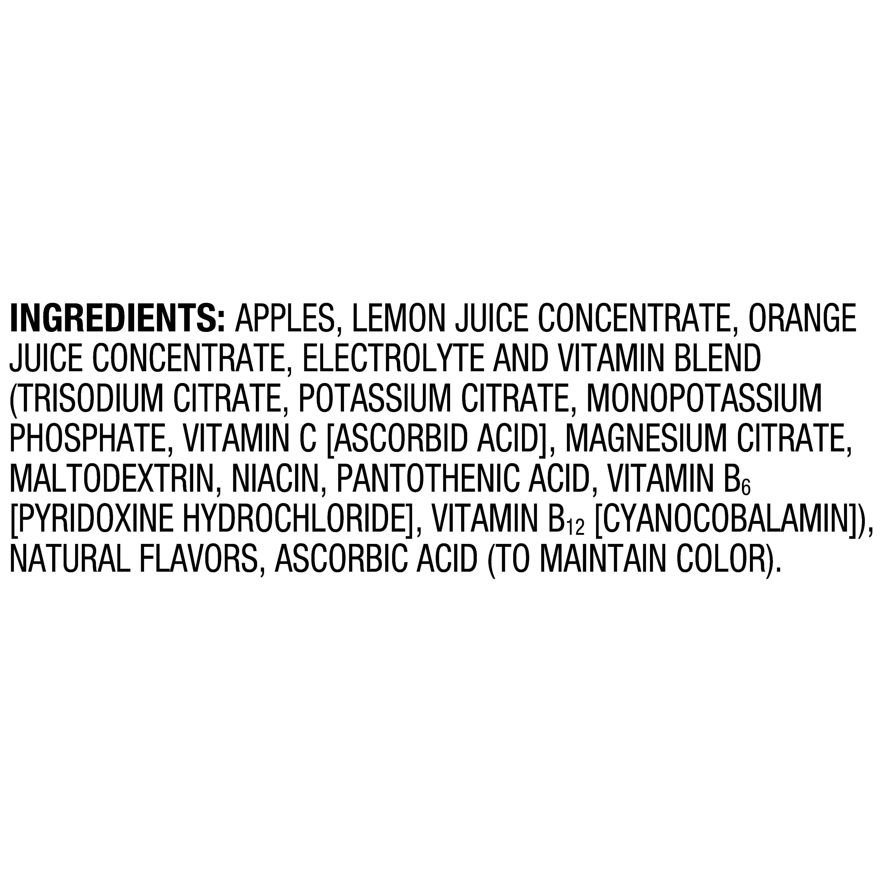 (4 pack) Great Value Sport Fruit Blend Applesauce with Electrolytes, Orange, 16.8 oz, 4 Count Carton