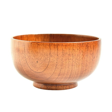 

International Cherry Finished Footed Serving Bowl for Fruits or Salads 1 Pc Salad Bowl Multi-purpose Thermal Insulation Wood Wooden Salad Bowl for Smoothies