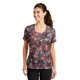 thumbnail image 1 of Sport Tek Camiseta de cuello redondo Sport-Tek Mineral Freeze para mujer. LST330 XS Rojo intenso deporte-tek LST330, 1 of 1