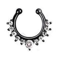 thumbnail image 2 of Sonducket Anillo de nariz falso, tachuelas de aleación, para el labio del cuerpo, Clip para cumpleaños, joyería Punk personalizada, Type1 NO1, 2 of 3
