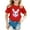 A-Red, variant on Easter Girl Graphic T Shirts Thin Round Neck Hanging Out Skin-Friendly Bunny Likable Boy T-Shirt Going Out Tops Cute Tops Summer Tops Blouse