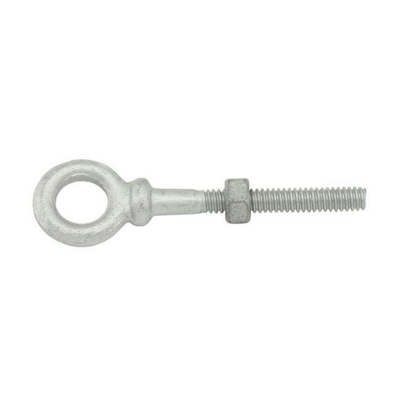 0.25 x 2 in. Forged 1030 Carbon Steel Hot Dip Galvanized Shoulder Type Eye Bolts - Pack of 2