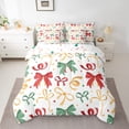 thumbnail image 2 of Feelyou Vintage Princess Bow-tie Twin Bedding Sets 7-Piece for Kids, Colorful Polkadots Bedding Comforter Set, Cartoon Butterfly Knot Reversible Sheet Sets, Luxury Bedroom Decor, 2 of 8