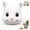 White, variant on Squirrel Head Feeder, Funny Animal Face Hanging Feeder for Outdoor Garden | Big Mask Style Wildlife Feeding Station, Novelty Mouse Design, Easy-Fill Backyard Patio Decor, Weather-Ready Gift