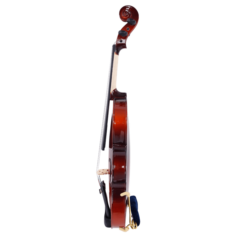 Tcbosik 1/8 Acoustic Violin Starter Kit with Bow, Rosin, Strings Set & Shoulder Rest, Fiddle Beginner Set, Natural