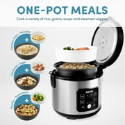 AROMA® CoreCoat™ Digital Rice Cooker & Steamer for Brown Rice with Nonstick Ceramic Coating (8 Cups Cooked, 4 Cups Uncooked) C95