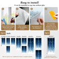 thumbnail image 6 of Navy Blue Ombre Window Privacy Film, Modern Moire Wave Gradient Static Cling UV Sun Blocking Heat Control Window Tint Day and Night, Non-Adhesive Reusable One Way Windows Privacy Cover 23.6''x59'', 6 of 7