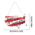 thumbnail image 4 of PFFRIZ 4th of July Welcome Door Sign Independence Day Decorations Wreath Patriotic Door Hanger American Flag Hanging Sign Clearance, 4 of 4