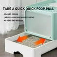 thumbnail image 7 of Cat Litter Box with UV, Enclosed Plastic Cat Litter Box with Handy Litter Scoop, Top Exit Anti-Splashing Cat Toilet, Drawer Type Cat Toilet, 7 of 7