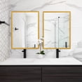 thumbnail image 4 of Moldura autoadhesiva Uxcell para paredes 0.5" x 16 ft moldura flexible de espejo dorado, 4 of 7