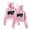 Pink, variant on James Arthur Cat Ear Fashion Trendy Women's Short Hoodie Sportswear