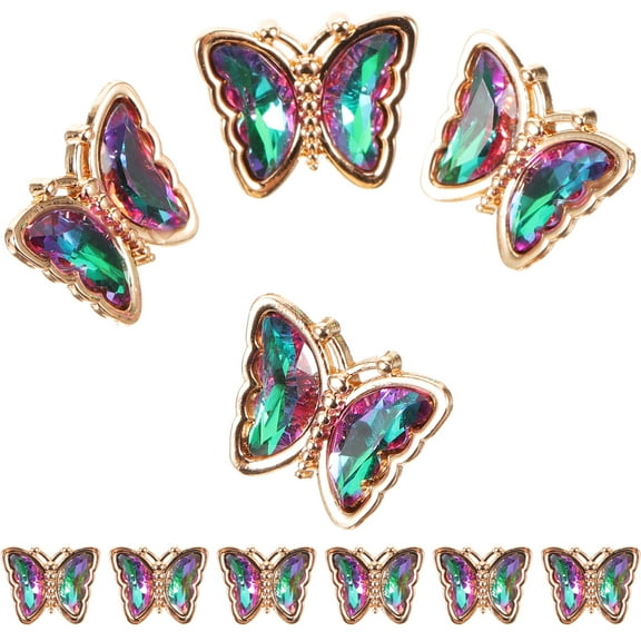 10pcs Butterfly Sewing Buttons for Clothes, Decorative Embellishment Buttons for Costumes and Craft Projects