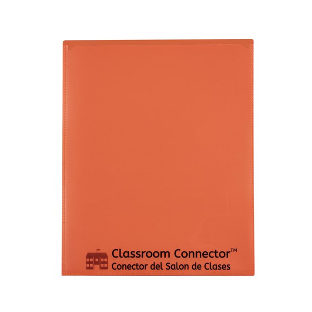 Carpetas de la escuela al hogar, conector C-Line para el aula, naranja