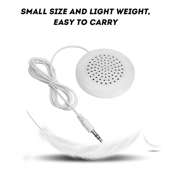 Mgaxyff Mini Speaker, 3.5mm Mini Speakers,New DIY Pillow Speaker 3.5mm Mini Stereo Speaker for MP3 Phone Portable CD