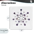 thumbnail image 4 of Stupell Industries Eclectic Pansies & Lavender Symmetry Canvas Art, 17 x 17, by Beth Adoette, 4 of 8