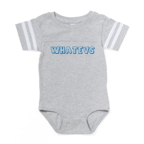CafePress - Whatevs_Tr - Cute Infant Baby Football Bodysuit