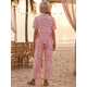 thumbnail image 3 of Conjunto 2 Piezas Estampado Floral, Camisa y Pantalón Amplio, Look Fresco y Elegante para Mujer, 3 of 5