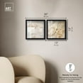thumbnail image 5 of Neutral Luxe Harmony Set Shadowbox Boho Wall Decor by Art Remedy, Black Frame, 12 x 12, 5 of 6