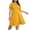 Yellow, variant on fatyb Plus Size Dress for Women Hollow out Short Sleeve A-Line Dress Ladies Elegant Flowy Casual Dresses