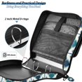 thumbnail image 4 of FORMRS Zipper Binder with Shoulder Strap 2-inch Ring 500 Sheet Capacity File Bag, Blue Mosaic Pattern, 4 of 5